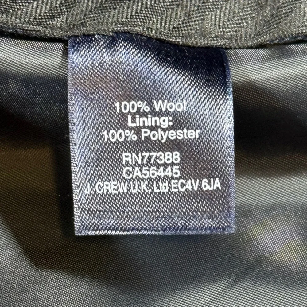 J.Crew Thompson Classic Fit Suit 42L 33x32 Navy Blue Wool Two Piece Mens